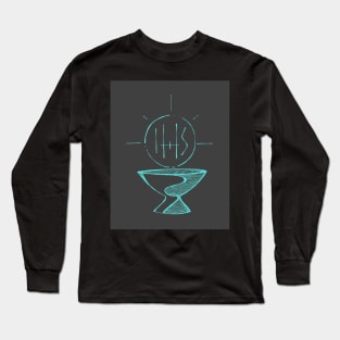 Eucharist Sacrament illustration Long Sleeve T-Shirt